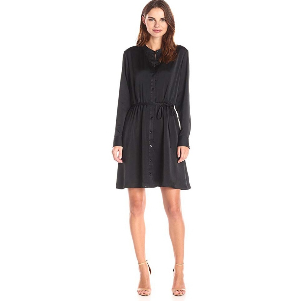 LARK & RO NWOT Satin Finish Buttonfront Shirtdress